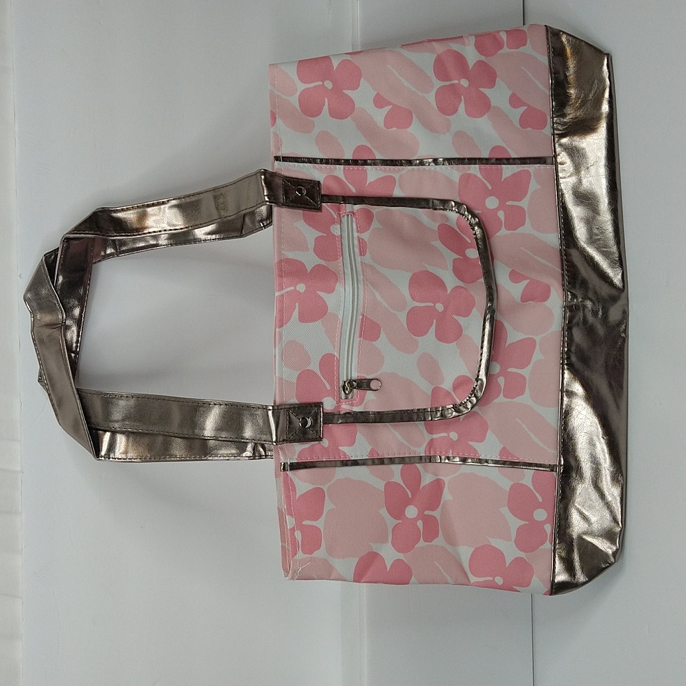 Cute Floral Vinyl Shopping Bag